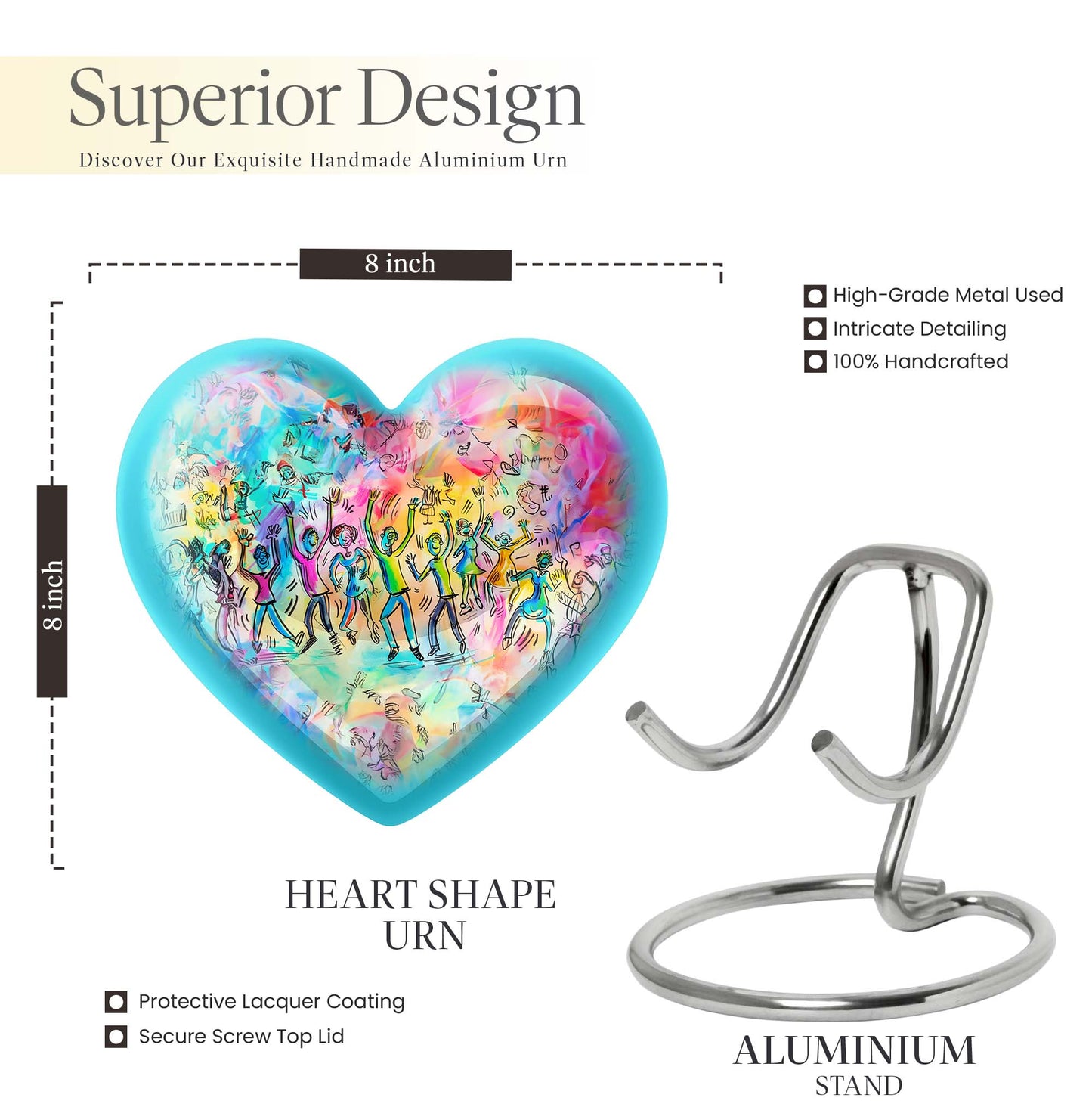 Dancing Urn, Heart-shaped.