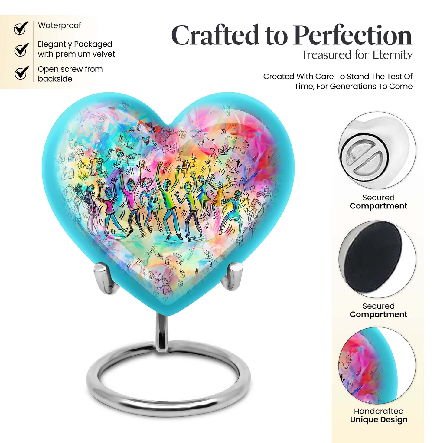 Dancing Urn, Heart-shaped.