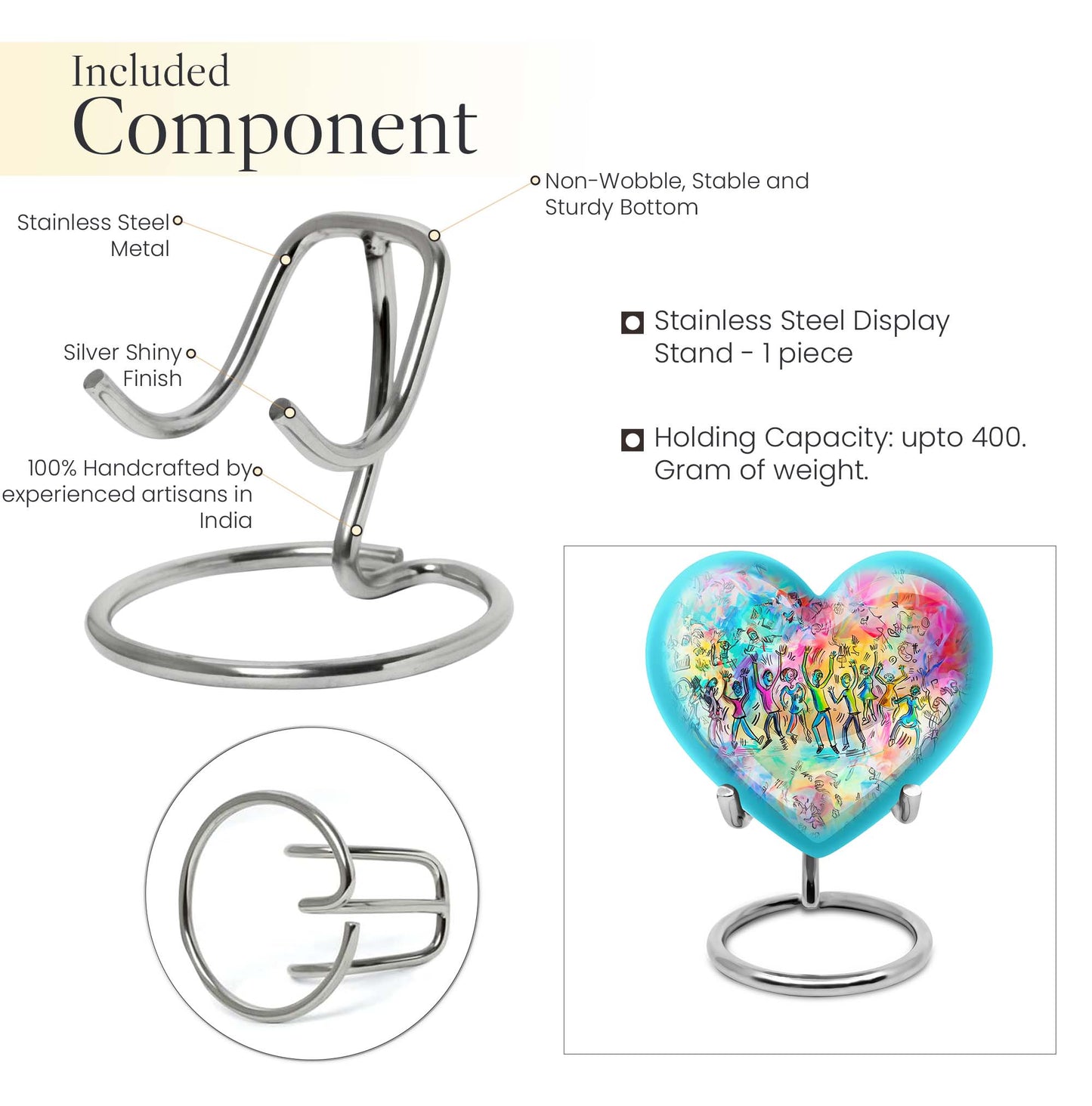 Dancing Urn, Heart-shaped.