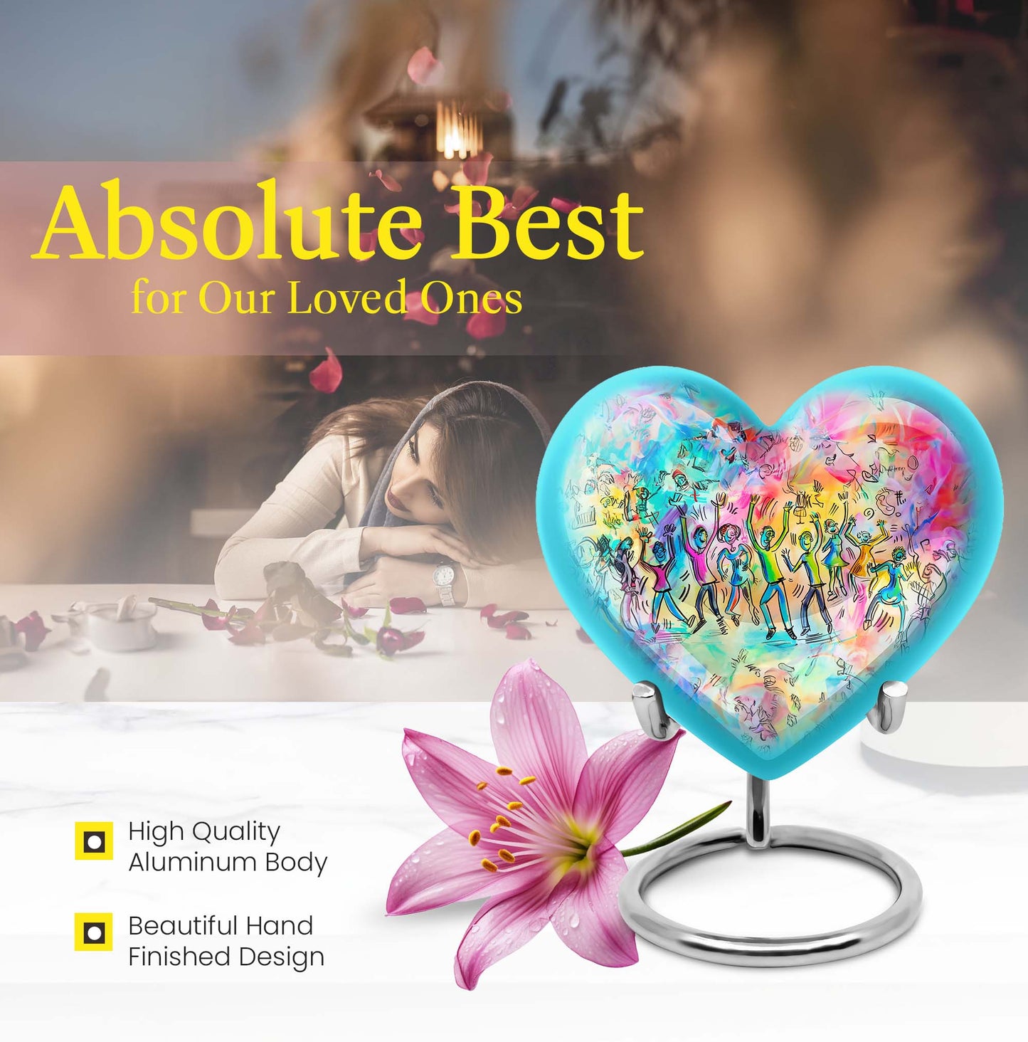 Dancing Urn, Heart-shaped.