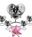 heart-shaped dancing Urn for adult ashes