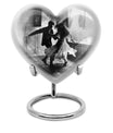 heart-shaped dancing Urn for adult ashes