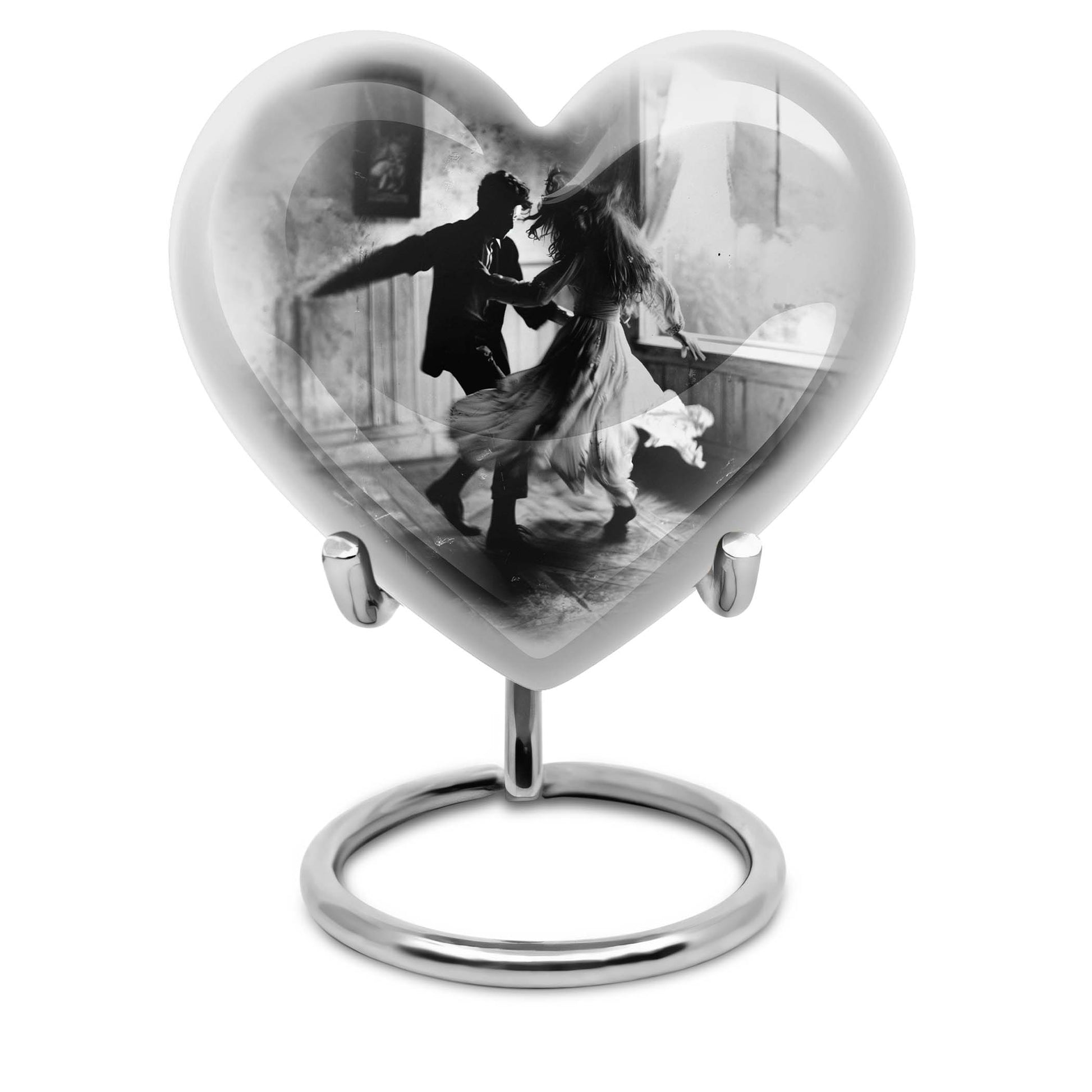 heart-shaped dancing Urn for adult ashes