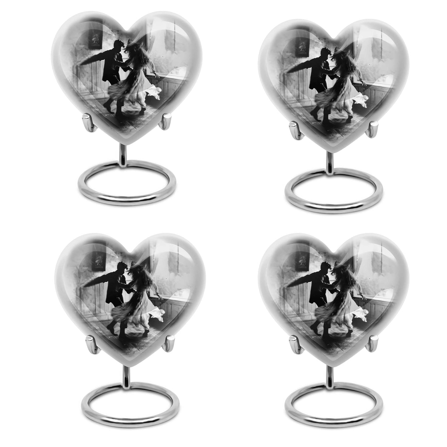 heart-shaped dancing Urn for adult ashes
