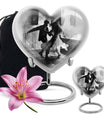 heart-shaped dancing Urn for adult ashes