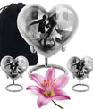 heart-shaped dancing Urn for adult ashes