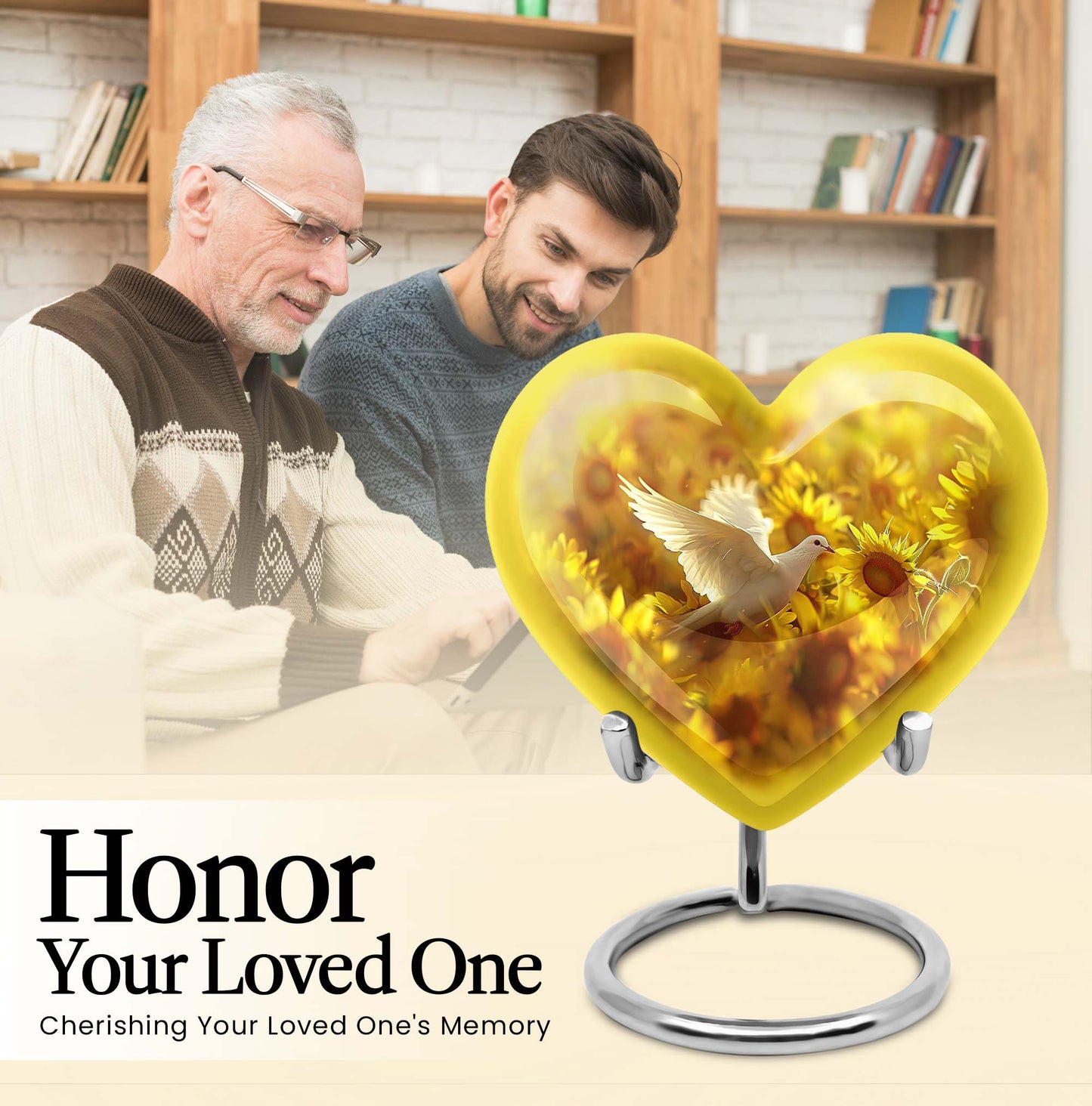 dove heart urn
