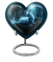 heart-shaped cat urn for human ashes