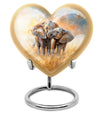 Elephant Family Decorative Urns Large Funeral, Ashes Urn For Ashes