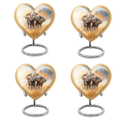 Personalized Elephant Cremation Urn for Men & Women - 10-inch, 200 cu in - Yatskia