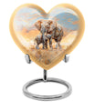 Elephant Family Cremation Urns For Men Funeral, Ashes Cremation Urn