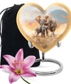 Elephant Family Cremation Urns For Men Funeral, Ashes Cremation Urn