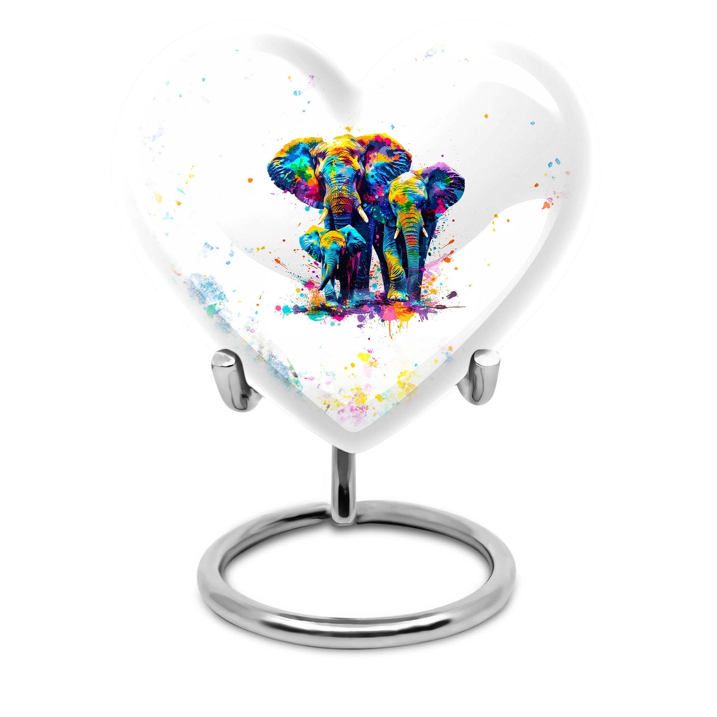 Personalized Elephant Keepsake Urn for Human Ashes - 10-inch, 200 cu in - Yatskia