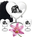 Elephant Family Medium Urn Funeral, Ashes Memorial Urn