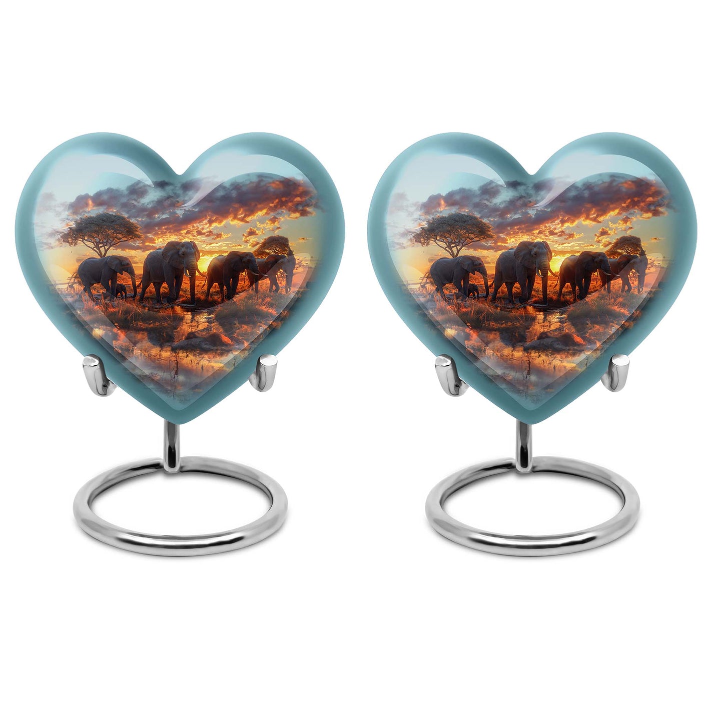 Personalized Elephant Cremation Urn for Human Ashes - 10-inch, 200 cu in - Yatskia