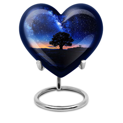Personalized Galaxy Cremation Urn for Human Ashes - 10-inch, 200 cu in - Yatskia
