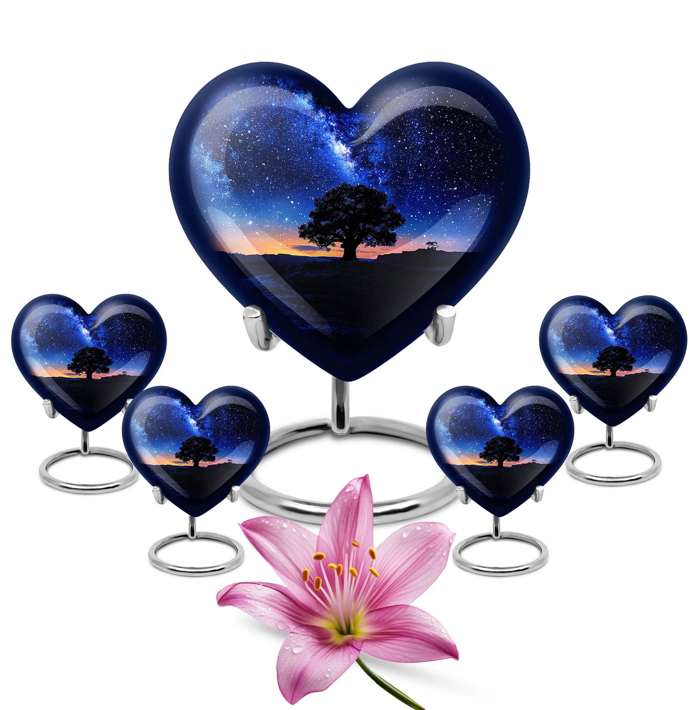 Personalized Galaxy Cremation Urn for Human Ashes - 10-inch, 200 cu in - Yatskia