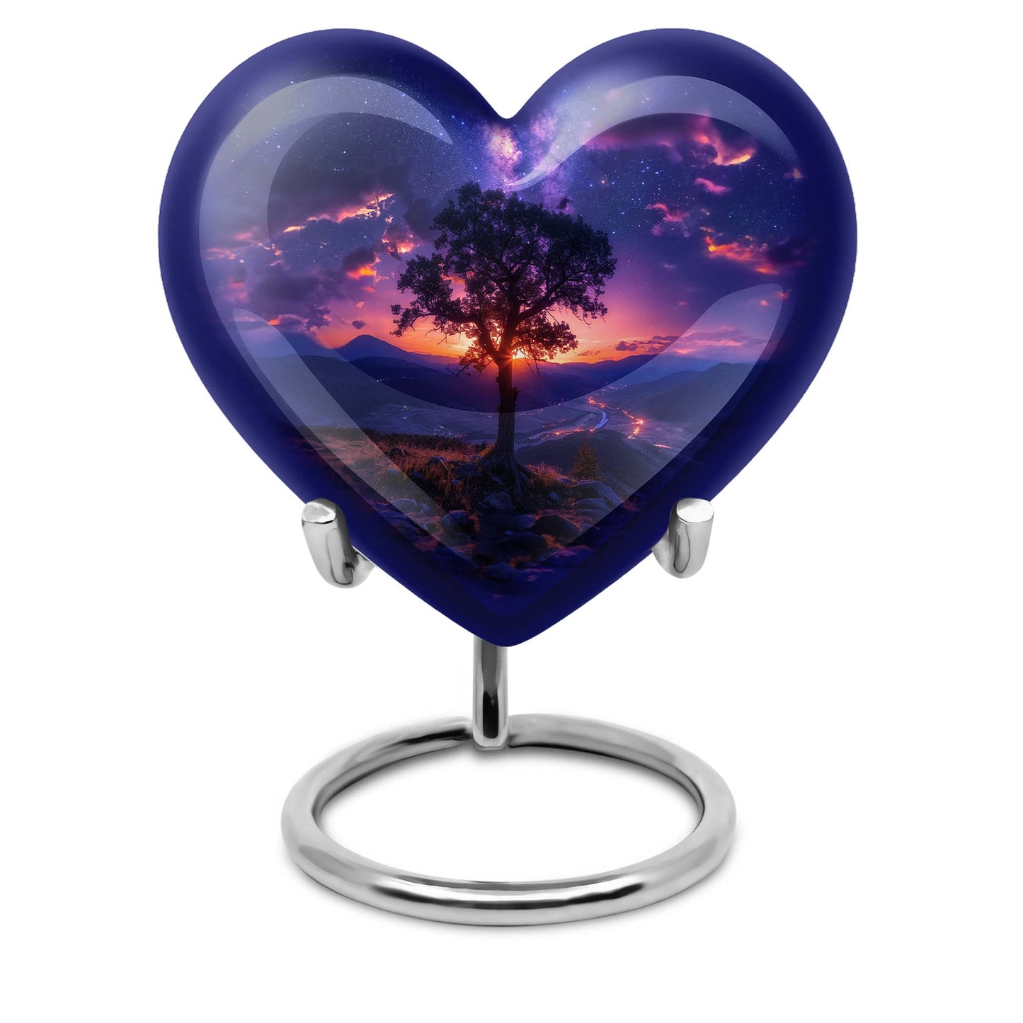 Personalized Galaxy Cremation Urn for Women - 10-inch, 200 cu in - Yatskia