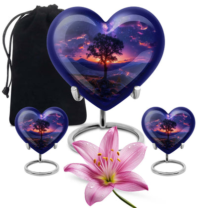 Personalized Galaxy Cremation Urn for Women - 10-inch, 200 cu in - Yatskia