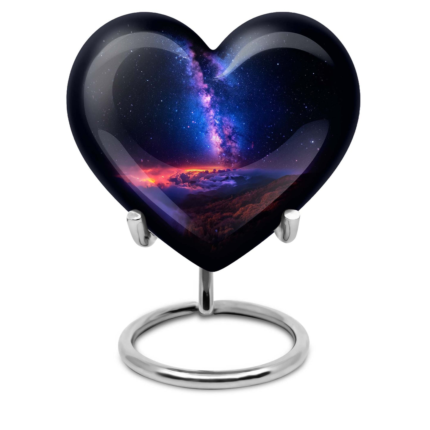 Personalized Galaxy Cremation Urn for Human Ashes - 10-inch, 200 cu in - Yatskia