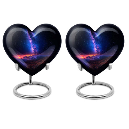 Personalized Galaxy Cremation Urn for Human Ashes - 10-inch, 200 cu in - Yatskia