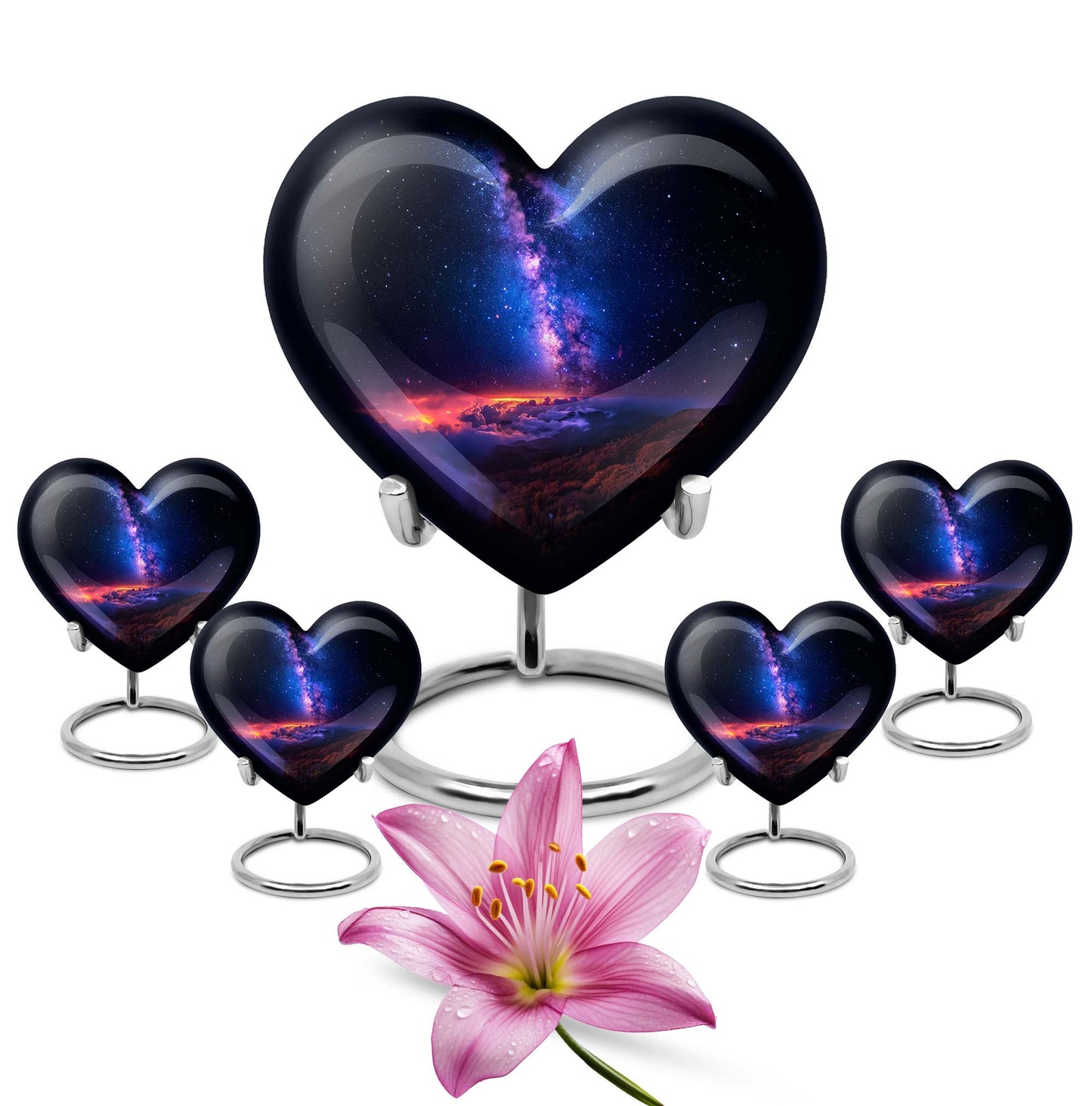Personalized Galaxy Cremation Urn for Human Ashes - 10-inch, 200 cu in - Yatskia
