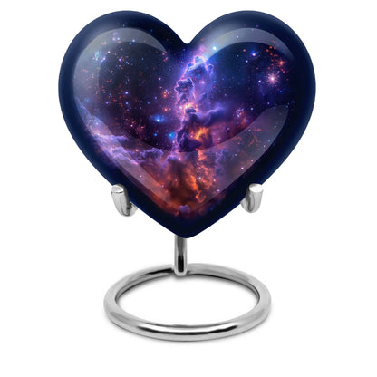 Personalized Galaxy Cremation Urn for Human Ashes - 10-inch, 200 cu in - Yatskia