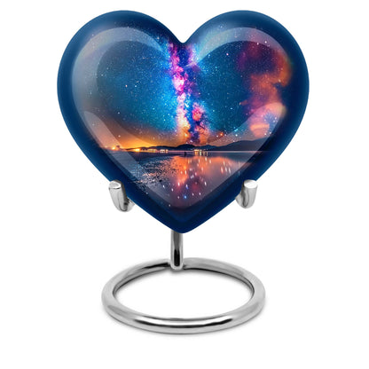 Personalized Galaxy Cremation Urn for Adult - 10-inch, 200 cu in - Yatskia