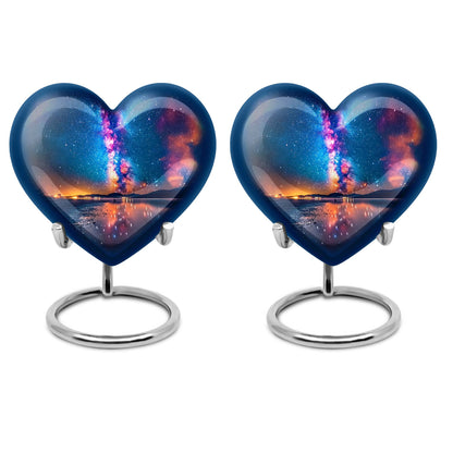 Personalized Galaxy Cremation Urn for Adult - 10-inch, 200 cu in - Yatskia