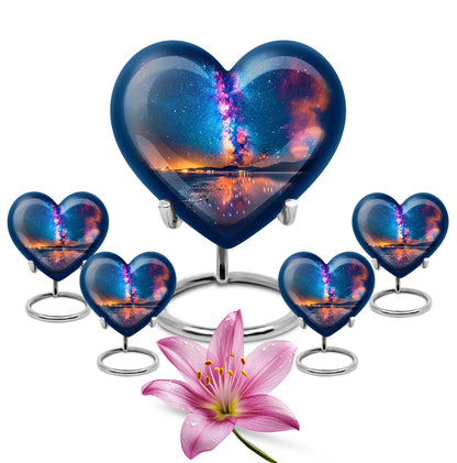 Personalized Galaxy Cremation Urn for Adult - 10-inch, 200 cu in - Yatskia