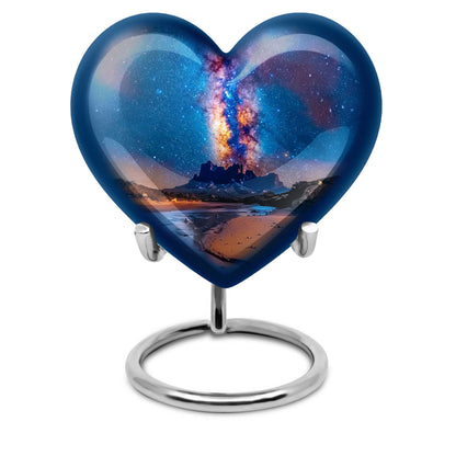 Personalized Galaxy Cremation Urn for Loved One - 10-inch, 200 cu in - Yatskia