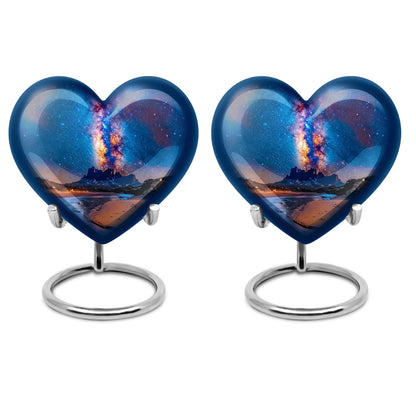 Personalized Galaxy Cremation Urn for Loved One - 10-inch, 200 cu in - Yatskia