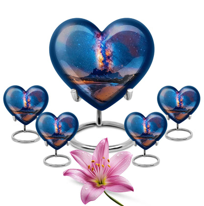 Personalized Galaxy Cremation Urn for Loved One - 10-inch, 200 cu in - Yatskia