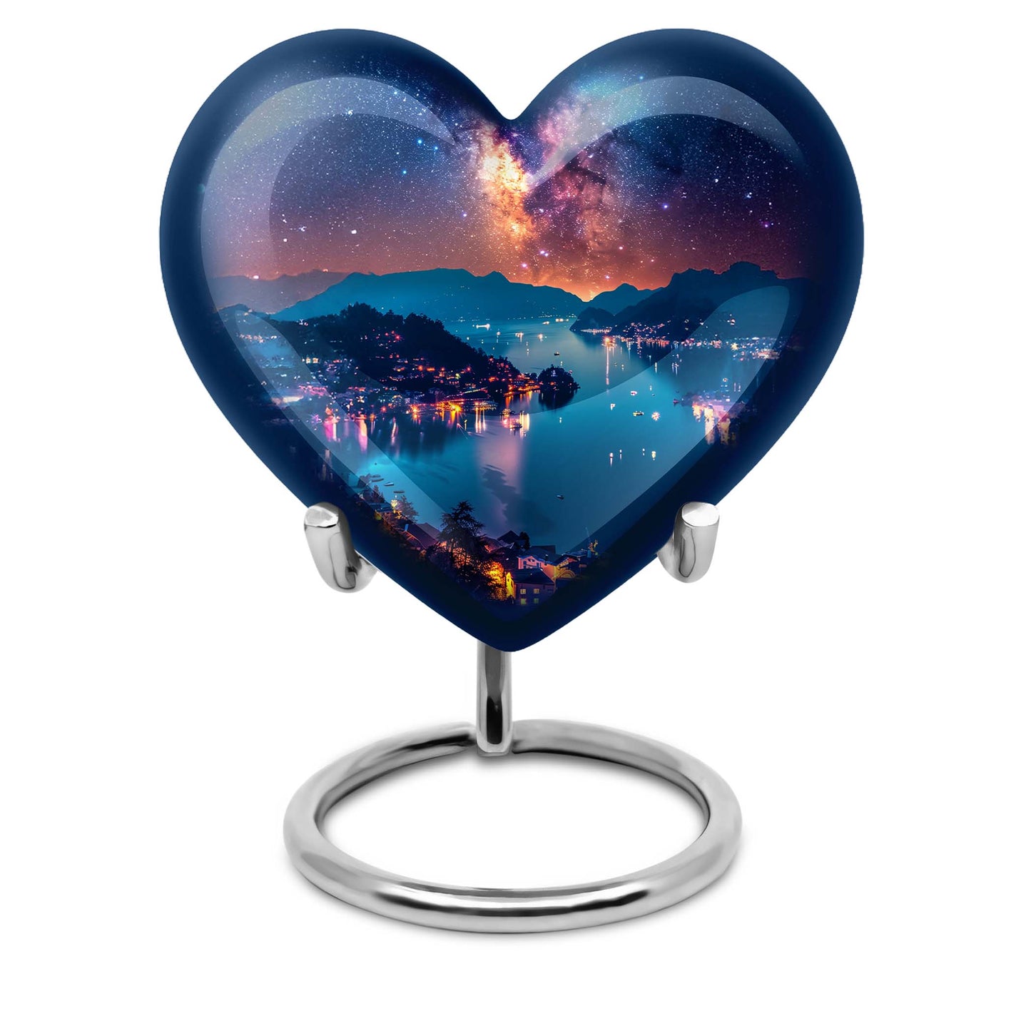 Personalized Galaxy Memorial Urn for Men - 10-inch, 200 cu in - Yatskia
