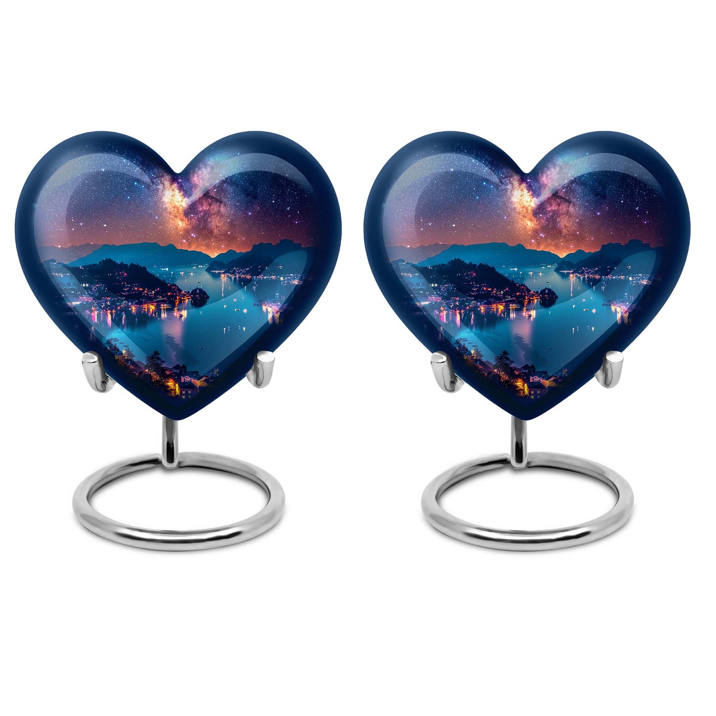 Personalized Galaxy Memorial Urn for Men - 10-inch, 200 cu in - Yatskia
