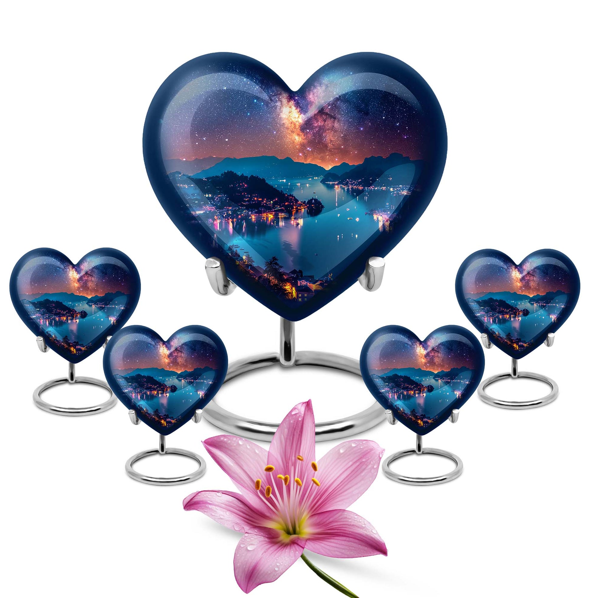 Milkyway Adult Urn Large Funeral Urn - Galaxy Decorative Urns For Ashes