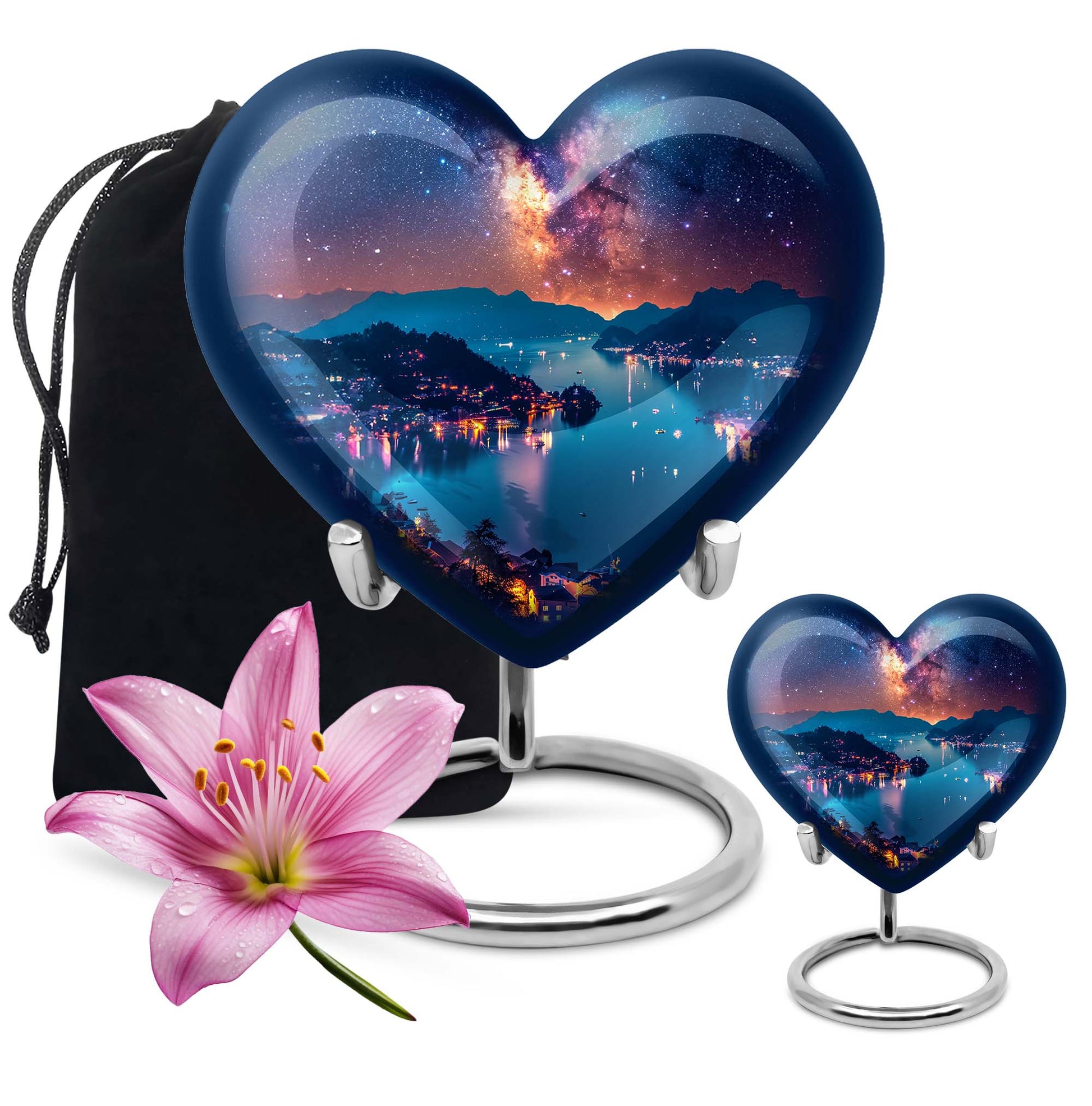 Milkyway Adult Urn Large Funeral Urn - Galaxy Decorative Urns For Ashes