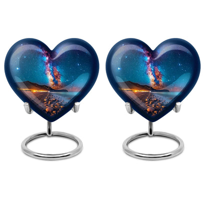 Personalized Galaxy Cremation Urn for Adults - 10-inch, 200 cu in - Yatskia