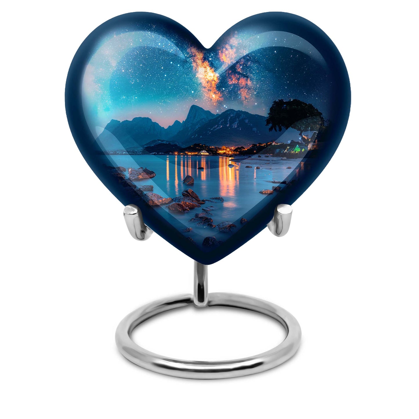 Personalized Galaxy Keepsake Urn for Adult - 10-inch, 200 cu in - Yatskia