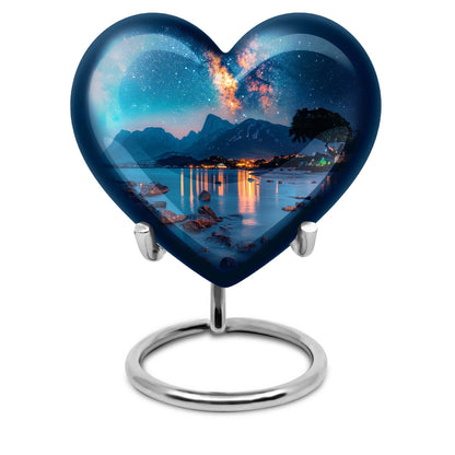 Personalized Galaxy Keepsake Urn for Adult - 10-inch, 200 cu in - Yatskia
