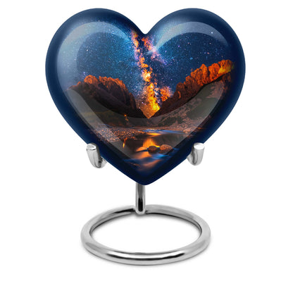 Personalized Galaxy Cremation Urn for Adults - 10-inch, 200 cu in - Yatskia