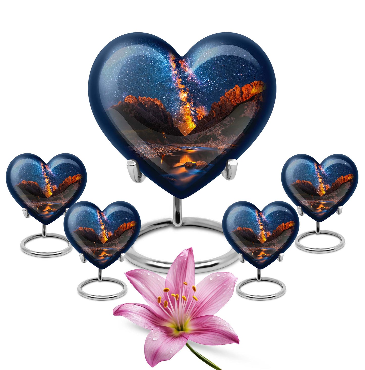 Personalized Galaxy Cremation Urn for Adults - 10-inch, 200 cu in - Yatskia