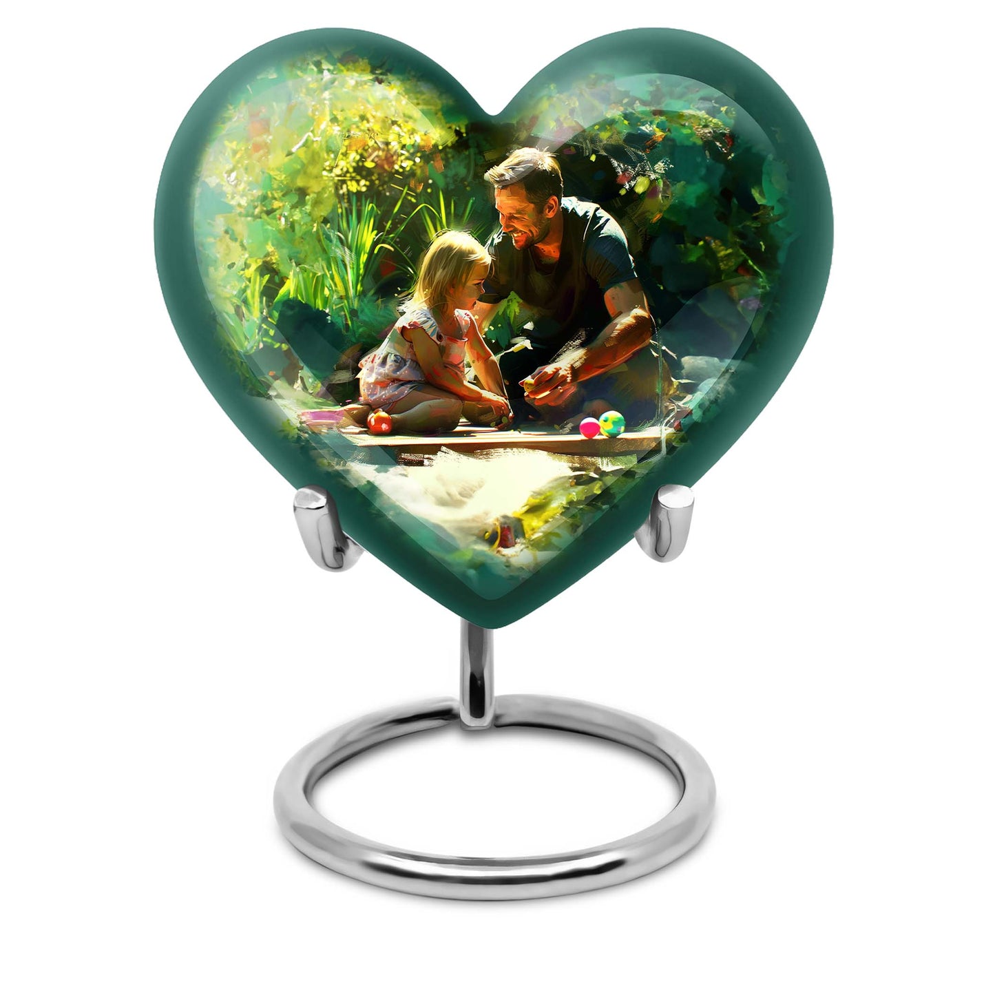 Personalized Father Cremation Urn for Human Ashes - 10-inch, 200 cu in - Yatskia