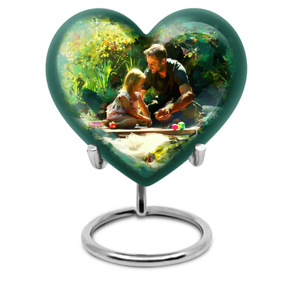 Personalized Father Cremation Urn for Human Ashes - 10-inch, 200 cu in - Yatskia