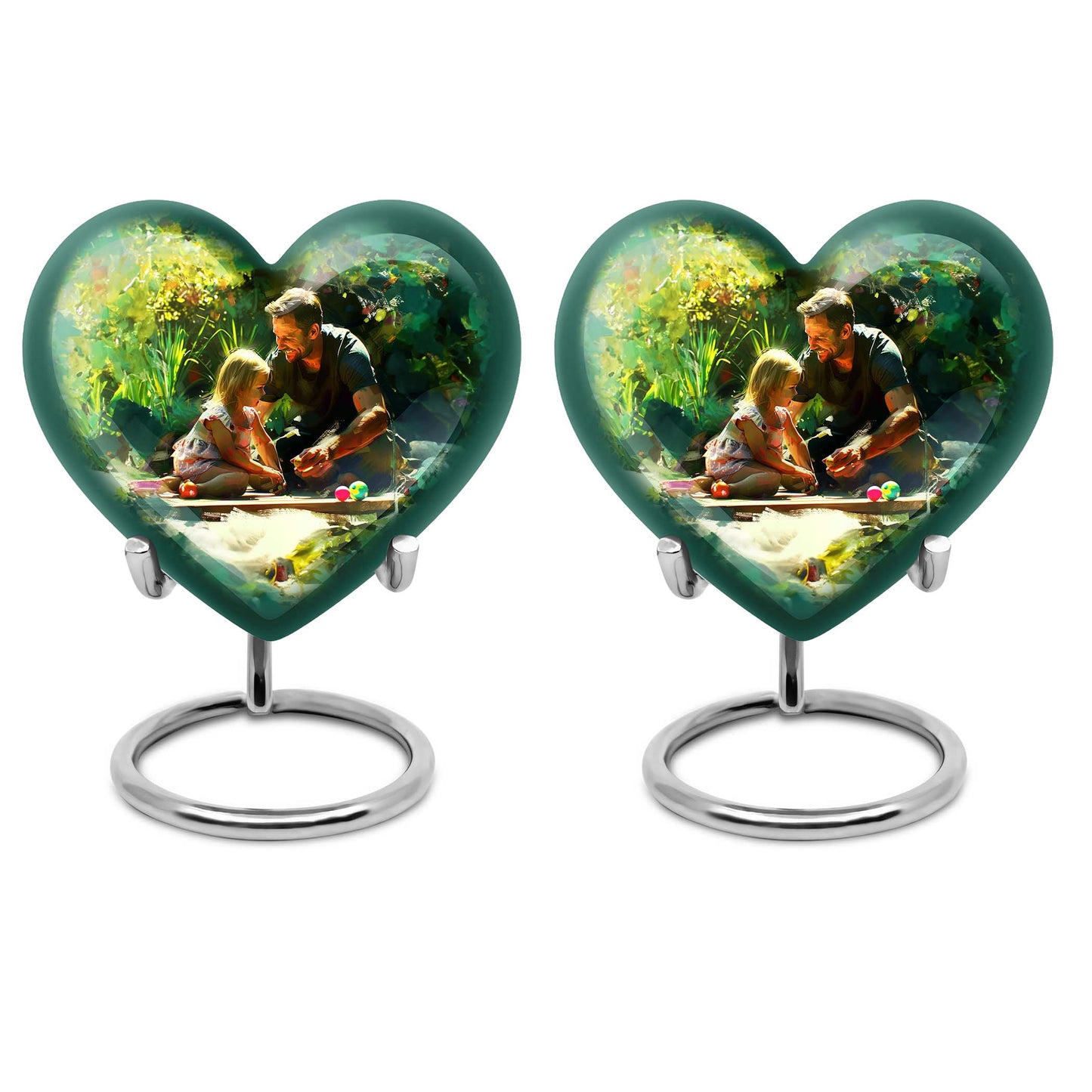 Personalized Father Cremation Urn for Human Ashes - 10-inch, 200 cu in - Yatskia