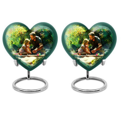 Personalized Father Cremation Urn for Human Ashes - 10-inch, 200 cu in - Yatskia