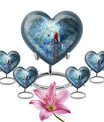 Stained glass heart urn