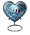 Stained glass heart urn