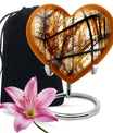 stained glass heart urn for men ashes