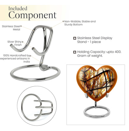stained glass heart urn for men ashes